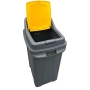 Coș gunoi reciclare, 70 L, cu capac, pentru plastic