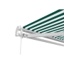 Copertină retractabilă alb-verde, 295x250 cm