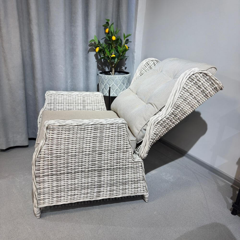  Fotoliu pentru terasă, reglabil, HOLA LUX, bej