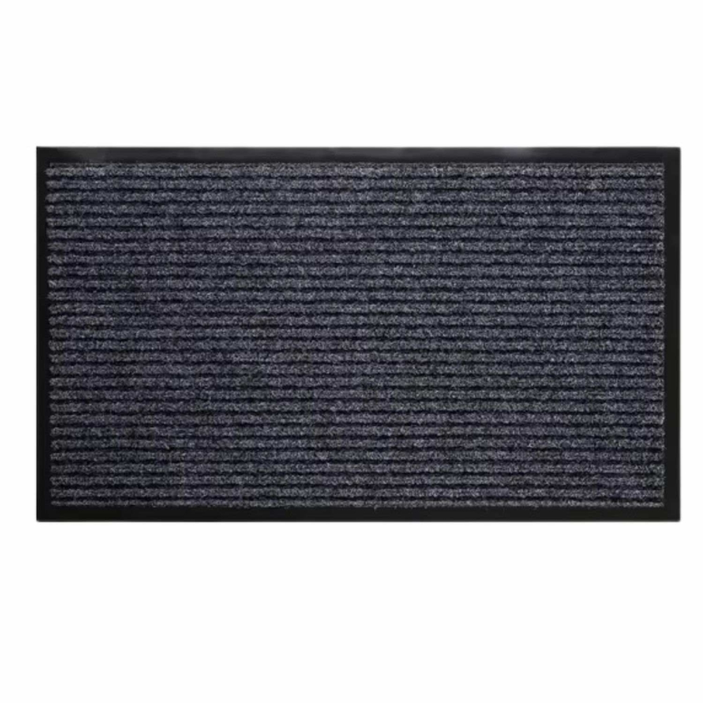 Covoras de intrare DOUBLE LINE, 90x150cm, gri