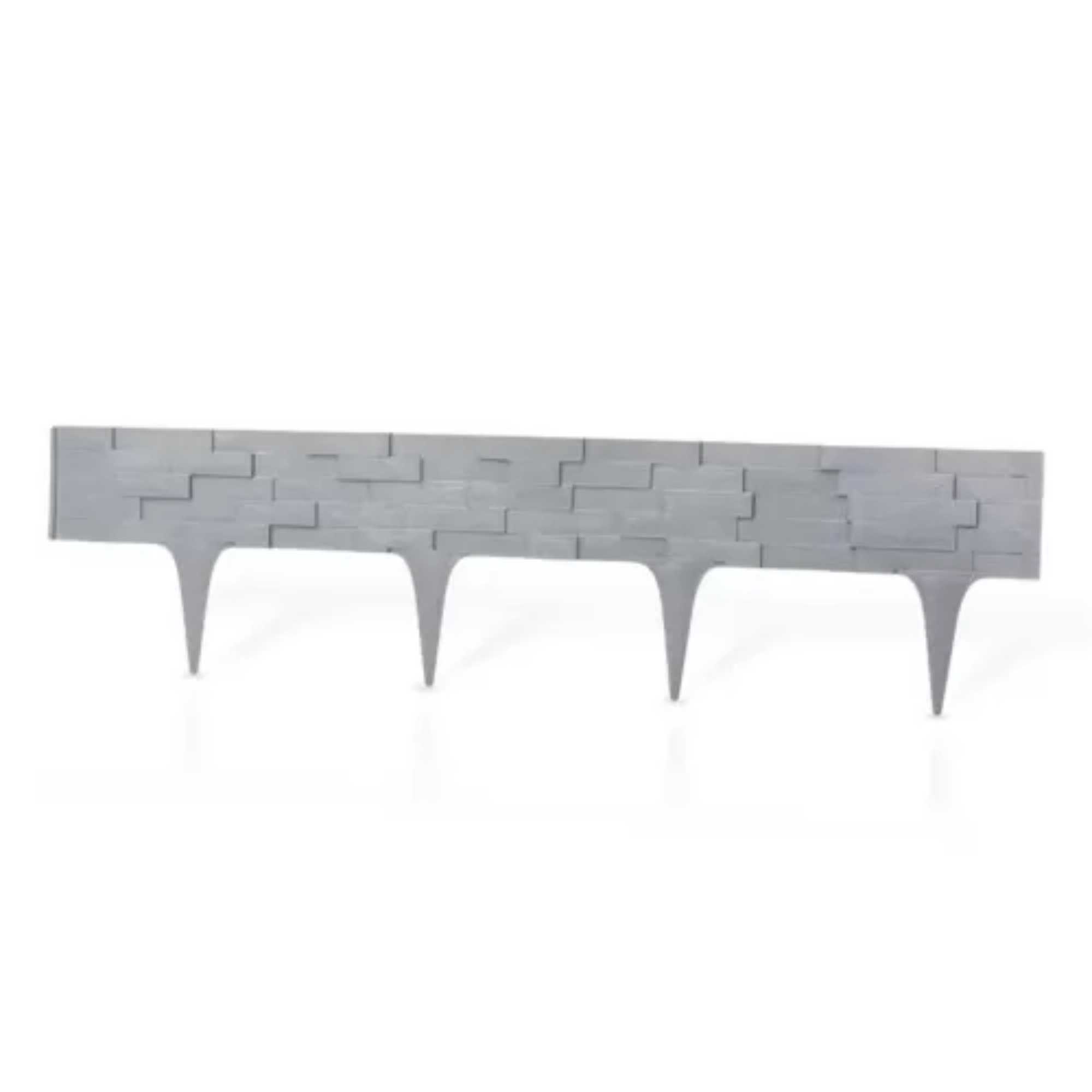 Gard decorativ plastic piatră Antracit