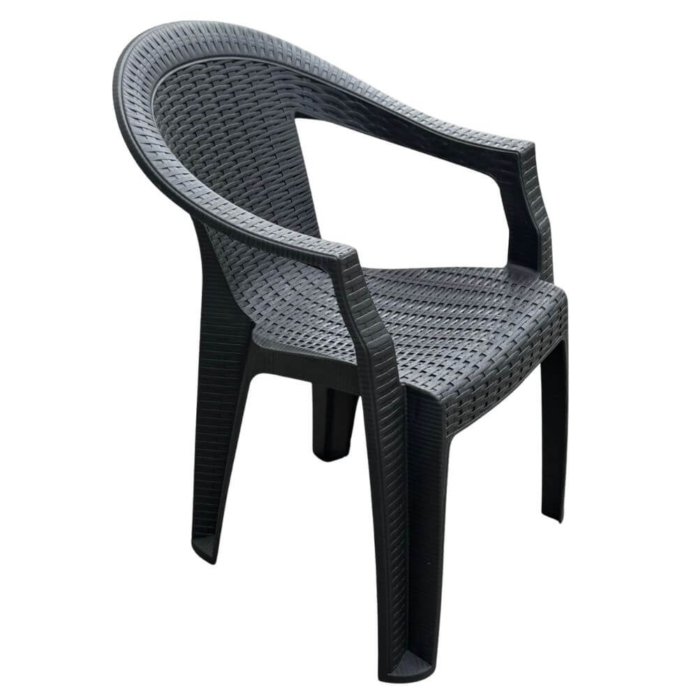 Scaun din plastic  Bella RATTAN Maro