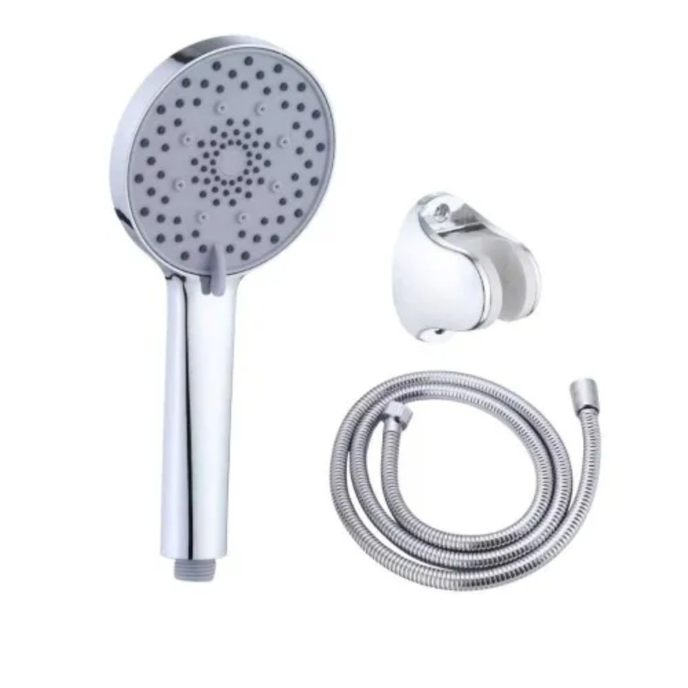Set pară duș 3 funcții și furtun inox 1,5m, Aquafix - 17, cromat
