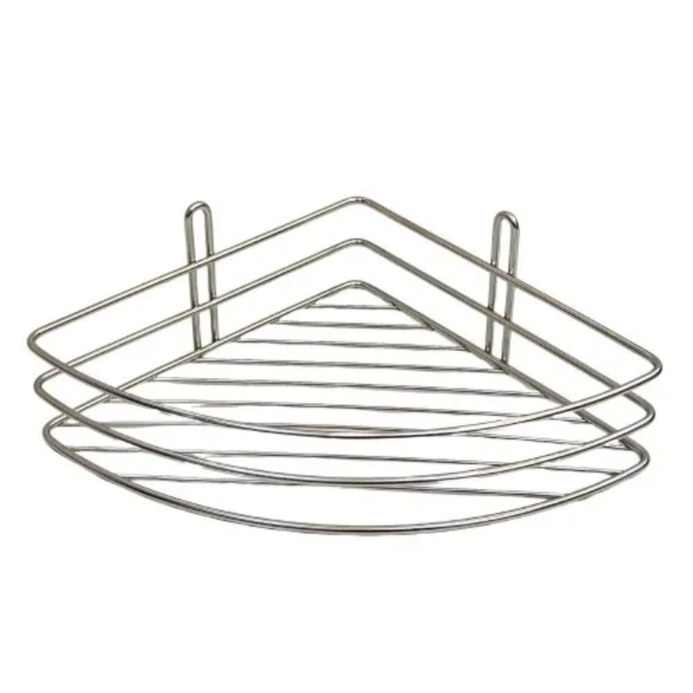 Etajeră colțar pentru baie, HYDRO-S, Metal/Crom
