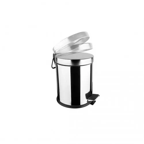 Coș de gunoi, 12 L, din INOX cu pedală și închidere lentă