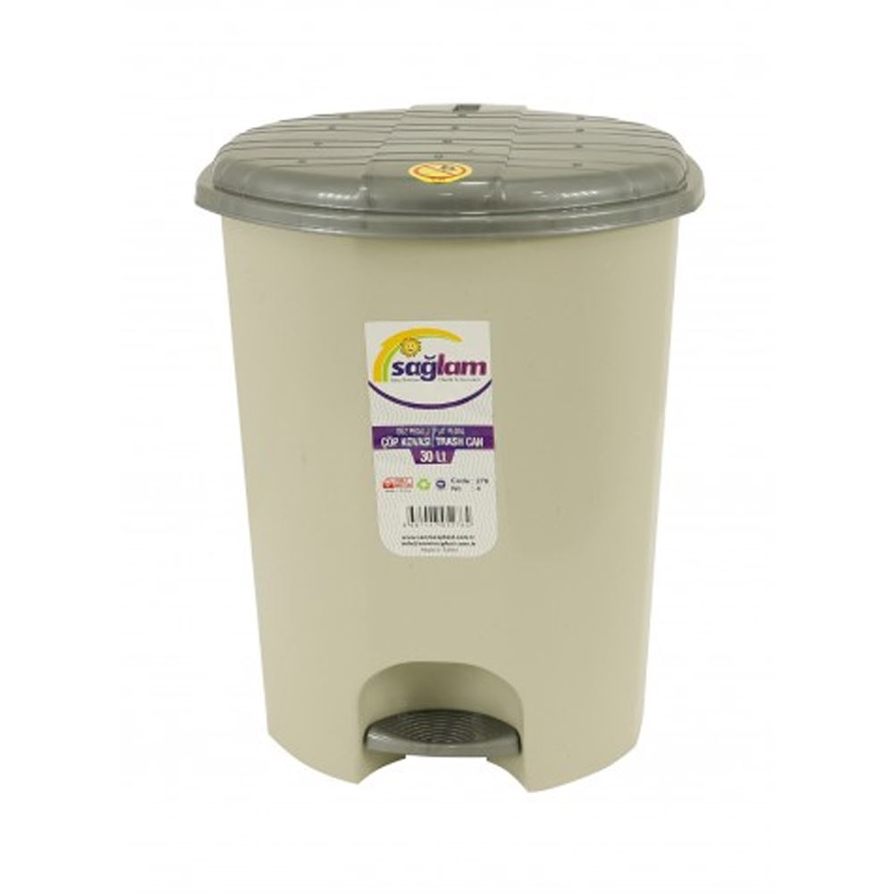 Coș gunoi, 18 L, din plastic cu pedală