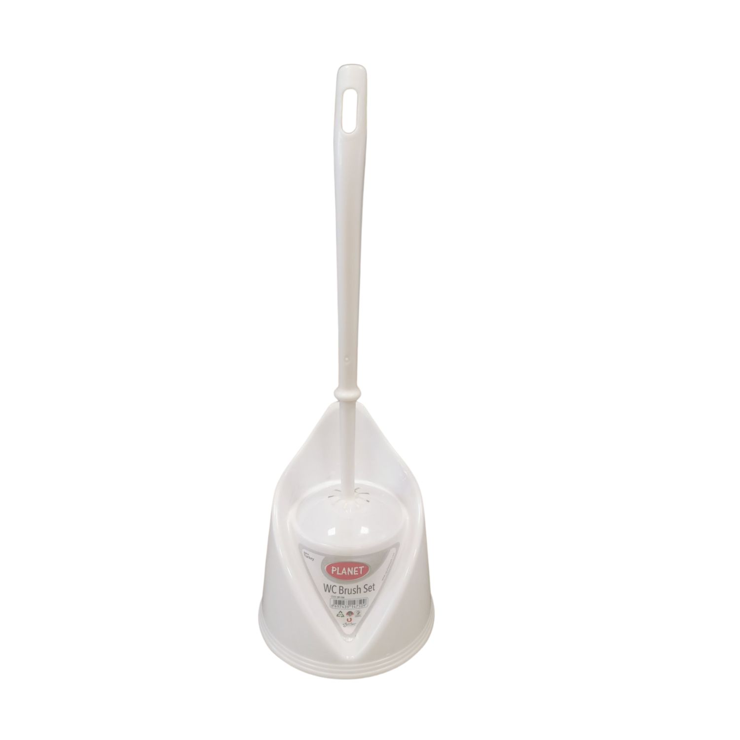 Set perie WC și suport, LUXURY, Alb