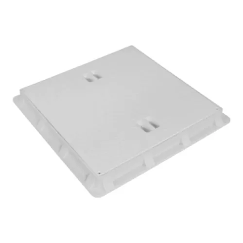Capac canalizare pătrat din PP, 1,5 tone - 500x500, Gri