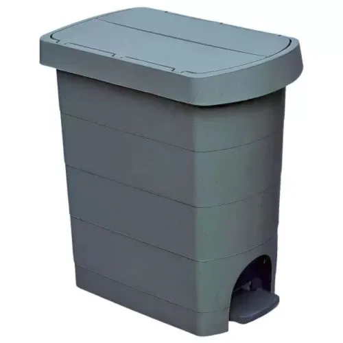 Coș gunoi, 20 L, cu pedală, PELICAN, Antracit
